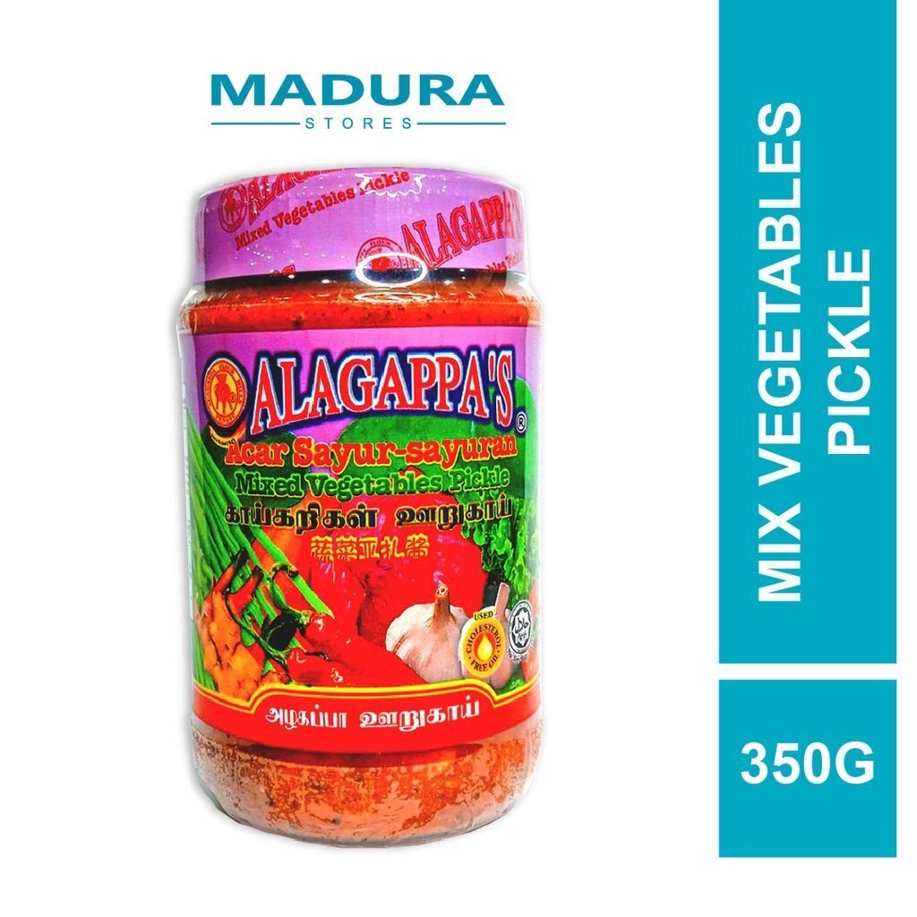 Alagappa's Mixed Vegetables Pickle 350g (Acar Sayur-sayuran)