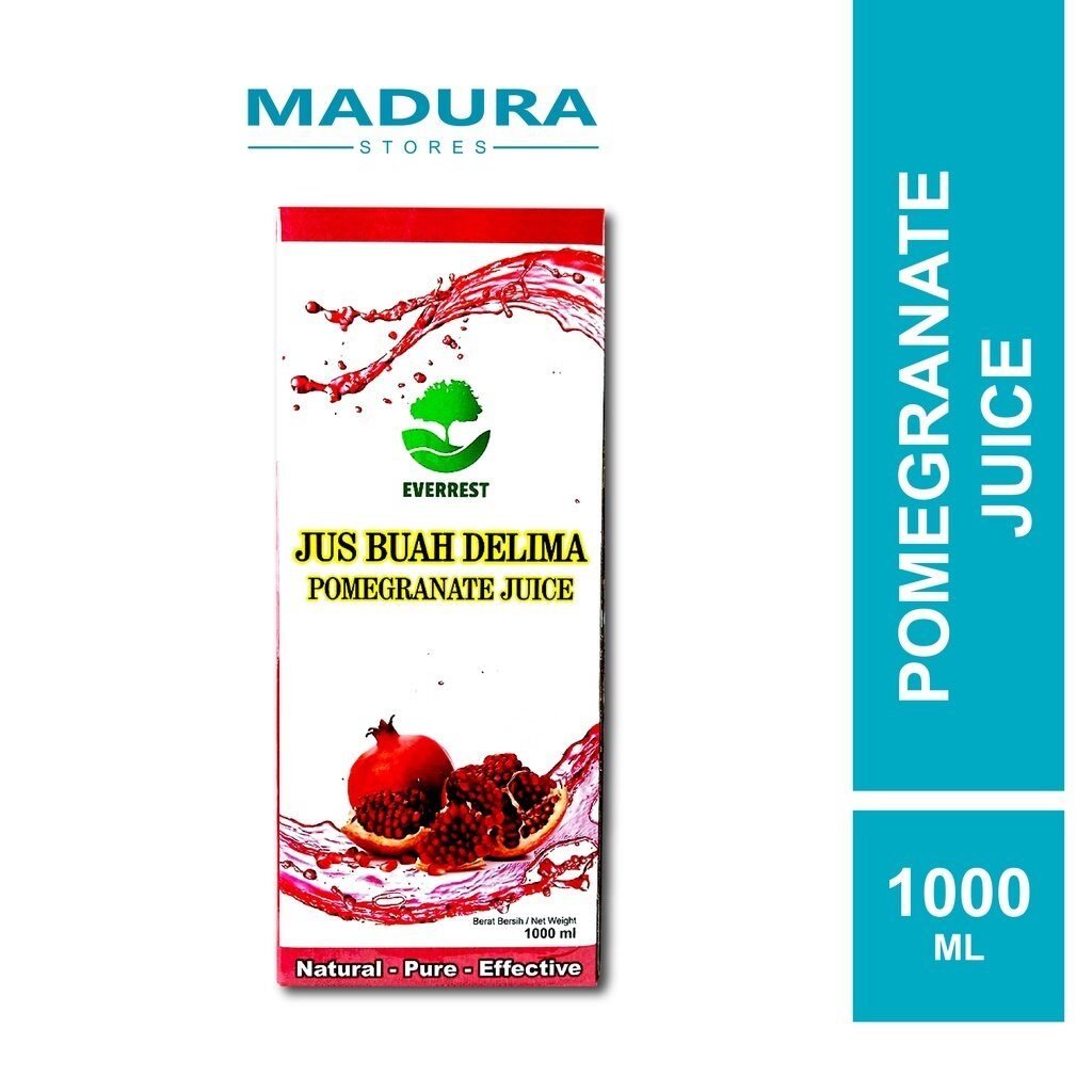 Everrest Pomegranate Juice 1L / Jus Buah Delima / Madura
