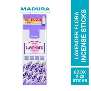Tulasi Lavender Flora Incense Sticks (6 Units x 20 Sticks)