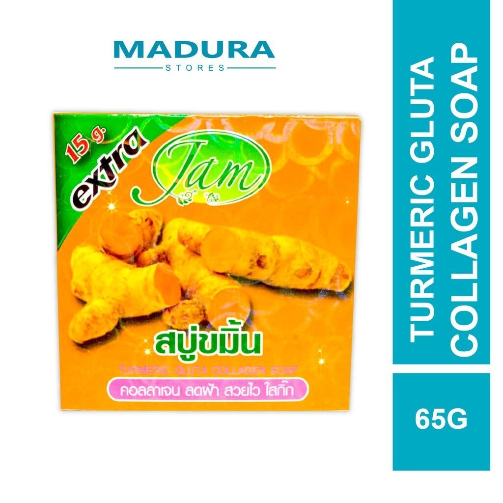Jam Turmeric Gluta Collagen Soap 65g (Sabun Kunyit)