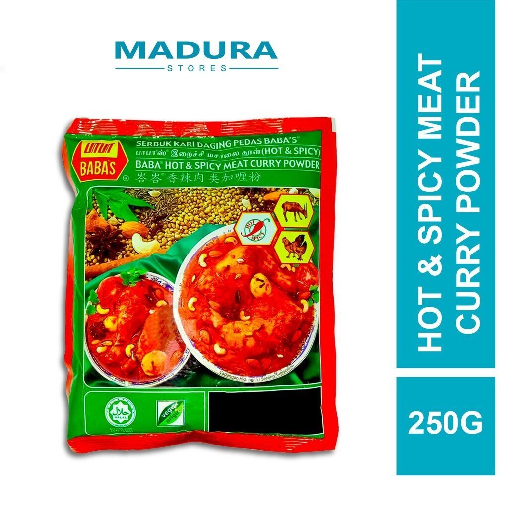 Baba's Hot & Spicy Meat Curry Powder 250g