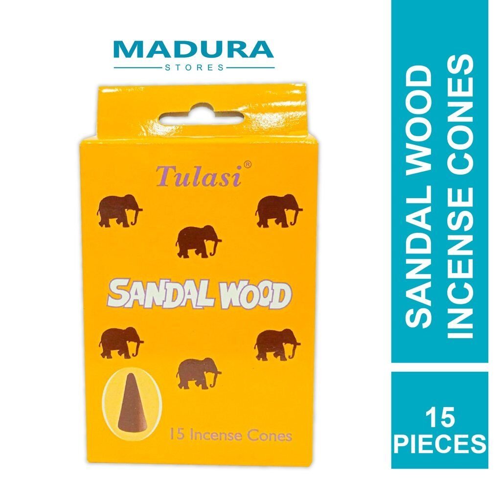 Tulasi Sandal Wood Incense Cones 15 Pieces