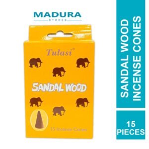 Tulasi Sandal Wood Incense Cones 15 Pieces