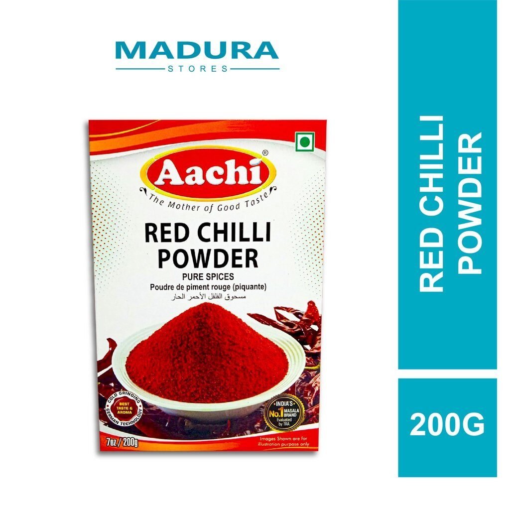 Aachi Red Chilli 200g x3 / Madura