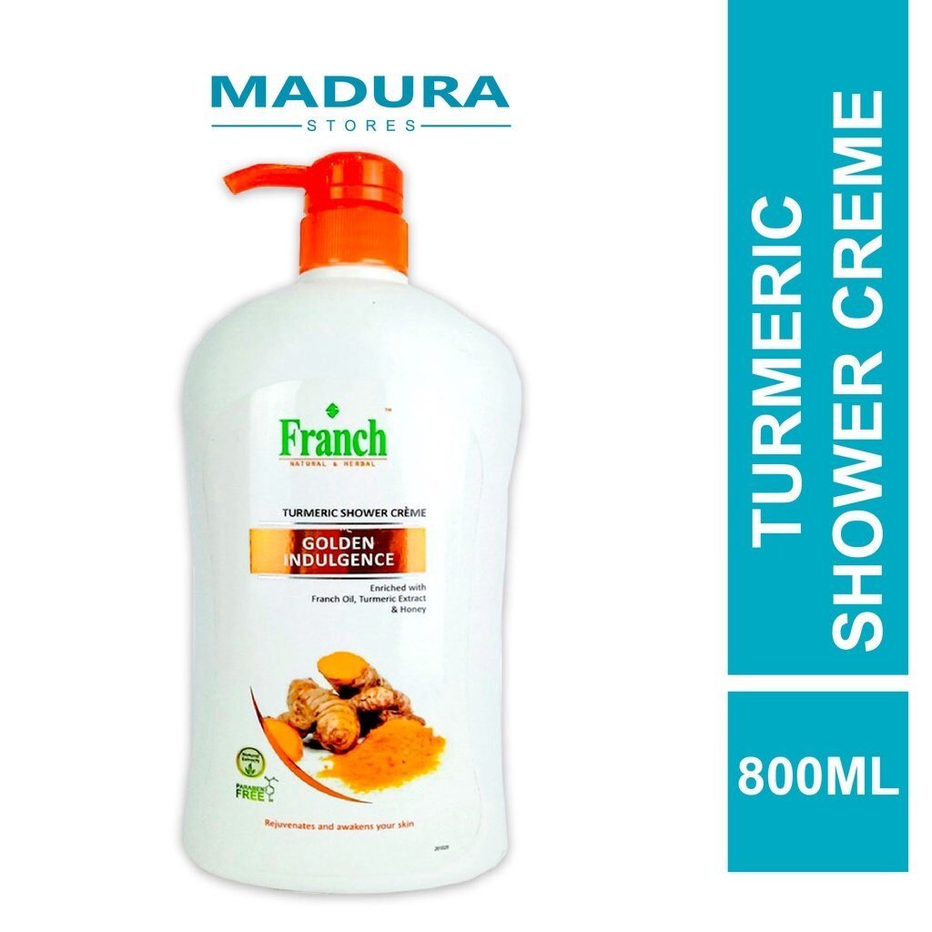 Franch Golden Indulgence Turmeric Shower Creme 800ml / Madura