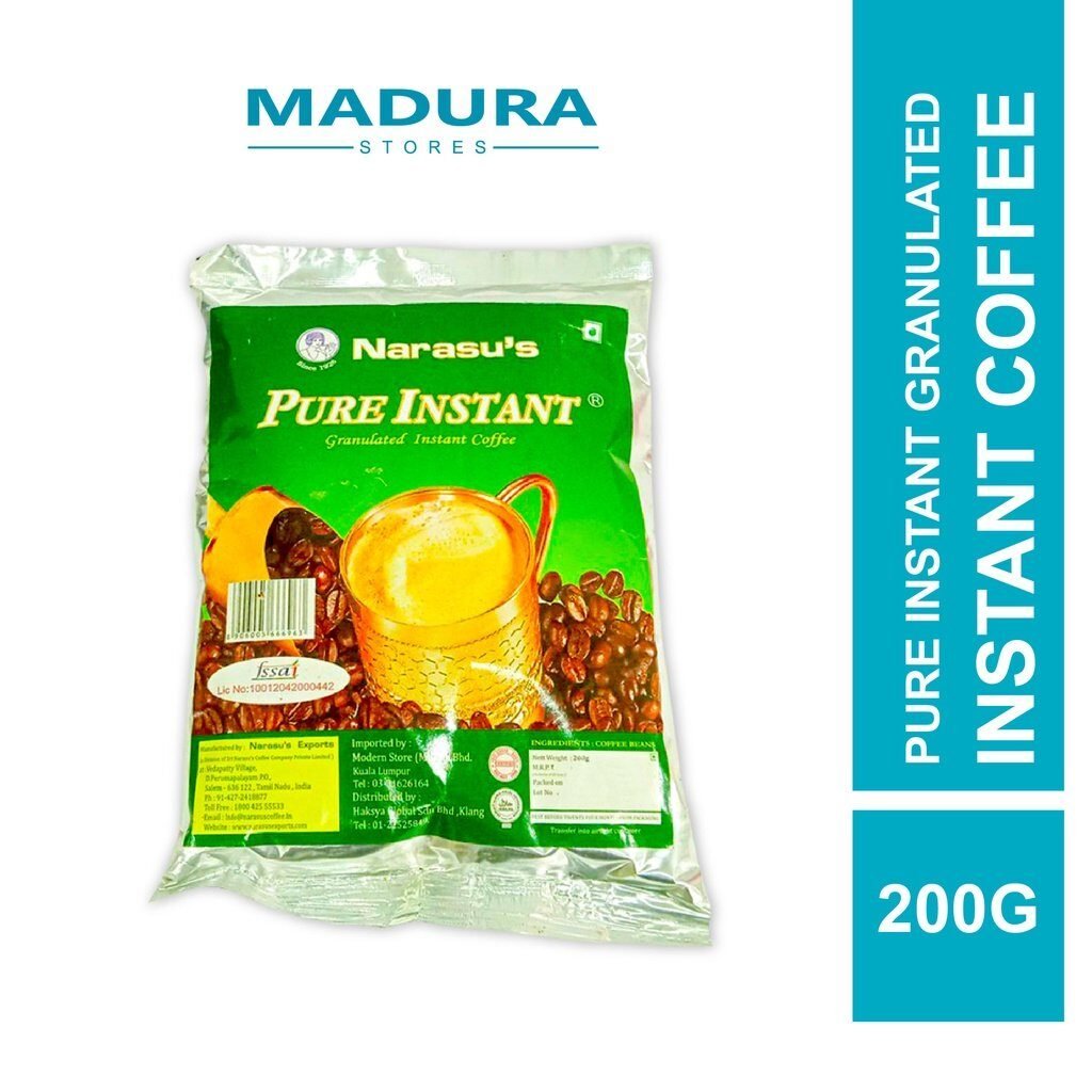 Narasu's Pure Instant Granulated Instant Coffee 200g (Kopi)
