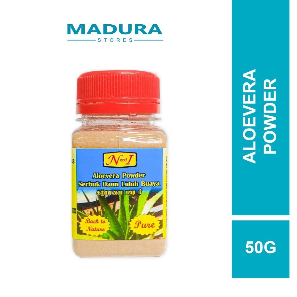 N and I Aloevera Powder 50g (Serbuk Daun Lidah Buaya)