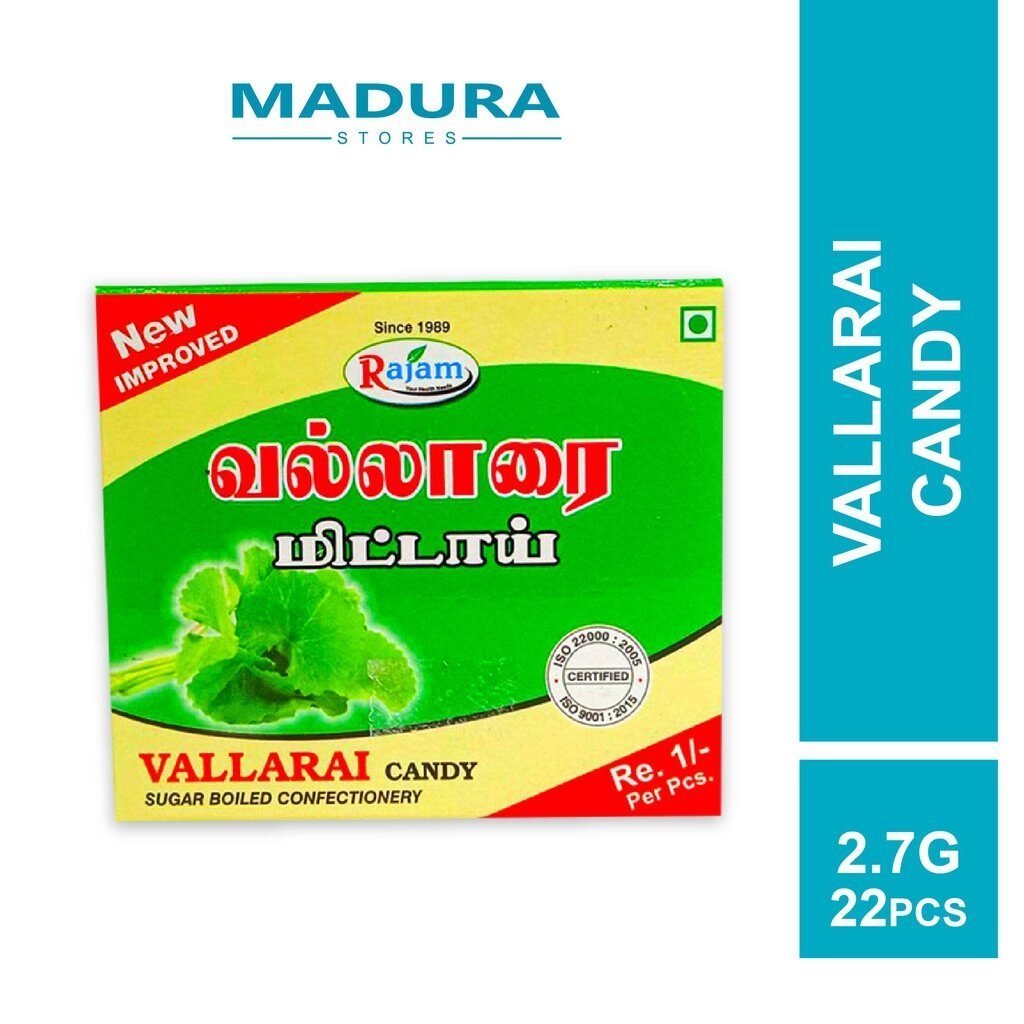 Rajam Vallarai Candy 2.7g (22 pcs)