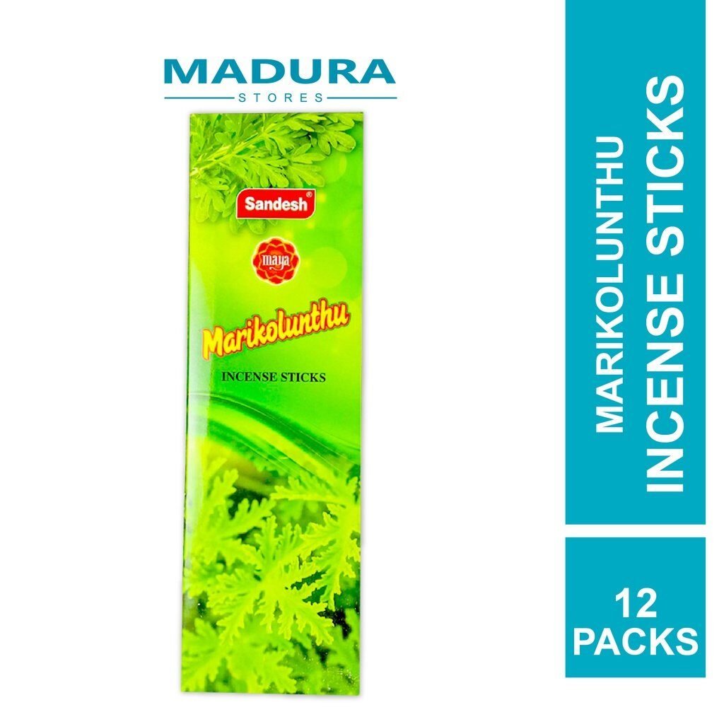 Sandesh Marikolunthu Incense Sticks (12 Packs) 2 in 1