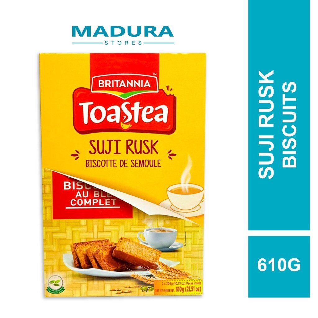Britannia Toastea Suji Rusk Biscotte De Semoule 610g