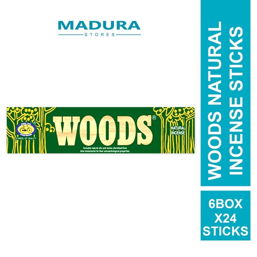 Woods Natural Incense (6 x 24 Sticks)