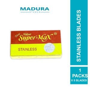 Super-Max Stainless Blades (1 Pack x 5 Blades)/ Mata Pisau Cukur