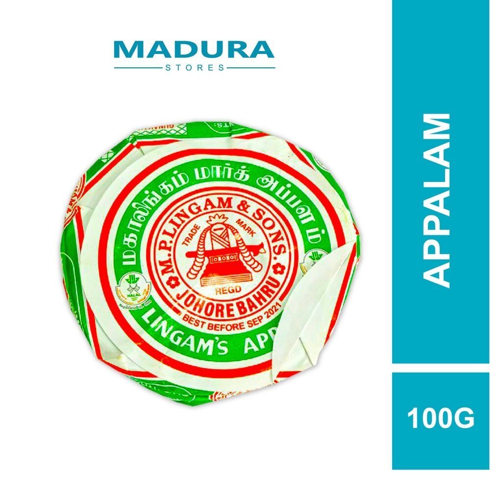 MP Lingam's Appalam 100g (Keropok Papadum)